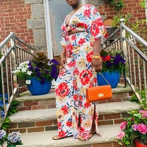 Floral pants set